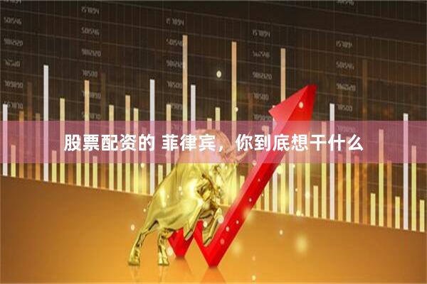 股票配资的 菲律宾，你到底想干什么